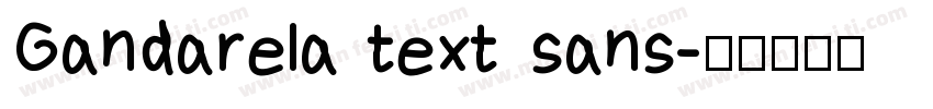 Gandarela text sans字体转换